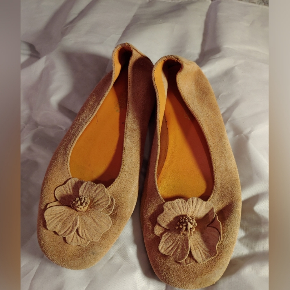 Dexter leather suede flats